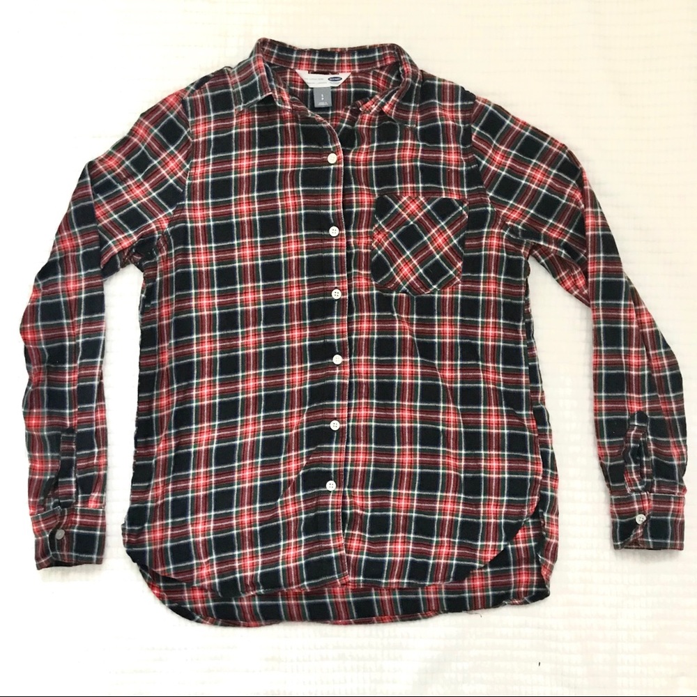 OLDNAVY Flannel Christmas Plaid Women’s Small